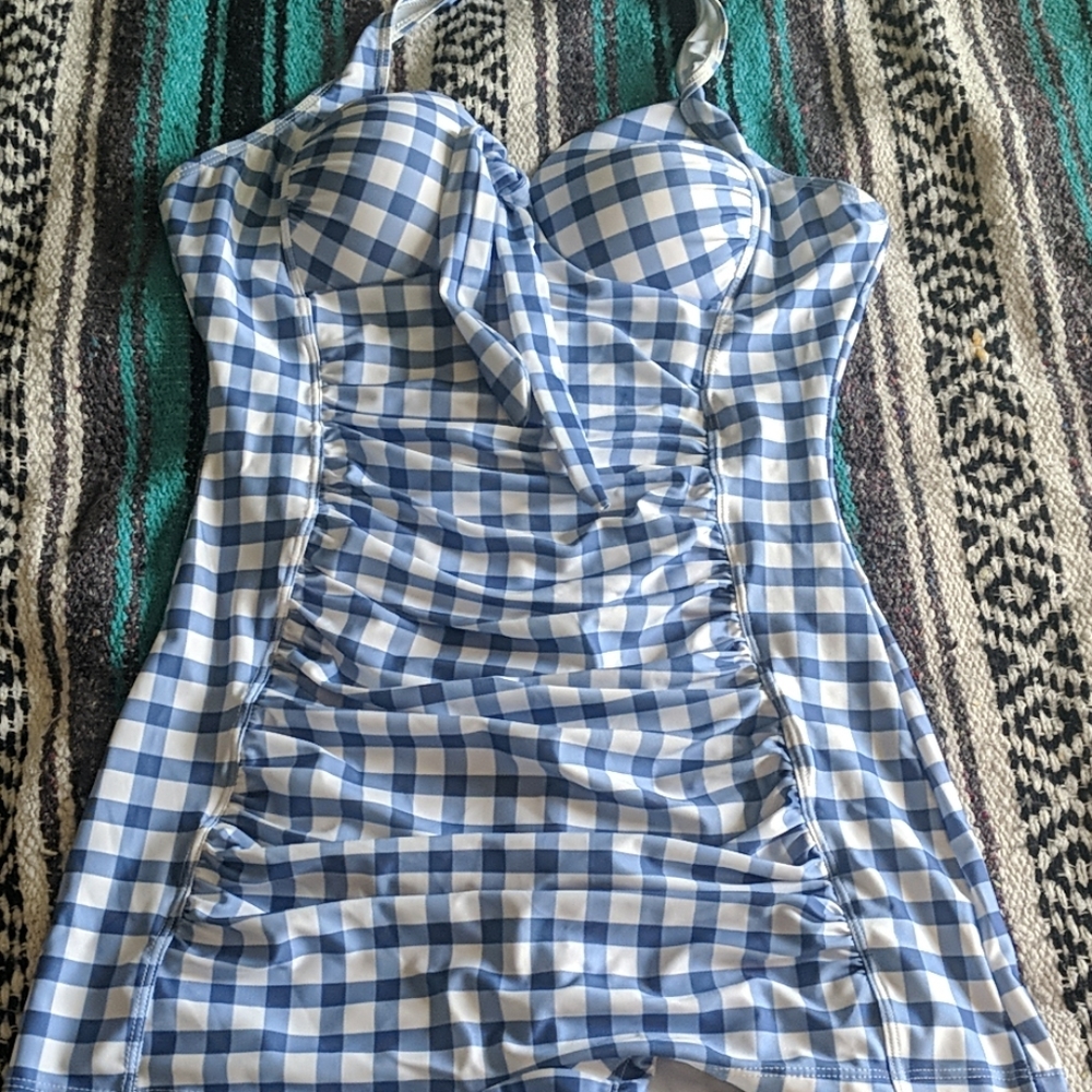 Vintage style one piece swimsuit